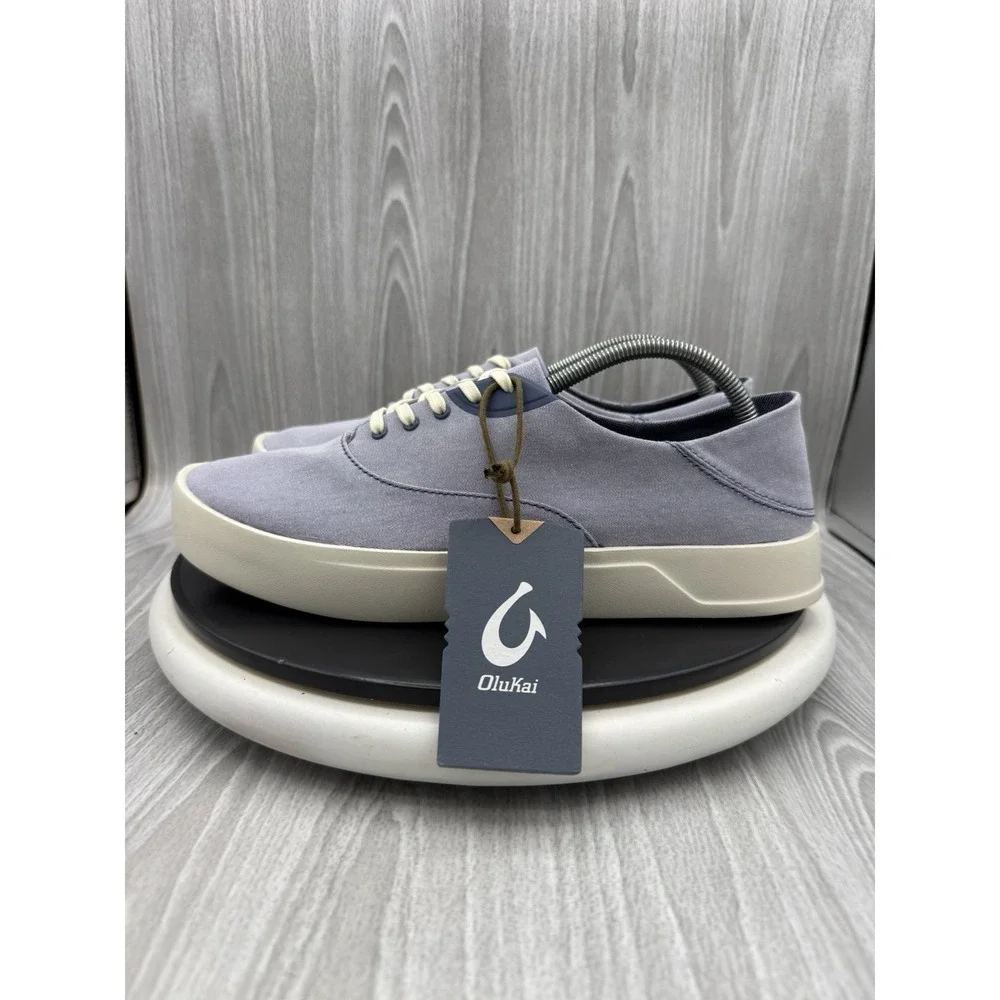 Olukai Tradewind Mens Size 10 Navy Purple Casual Canvas Shoes Lightweight NEW